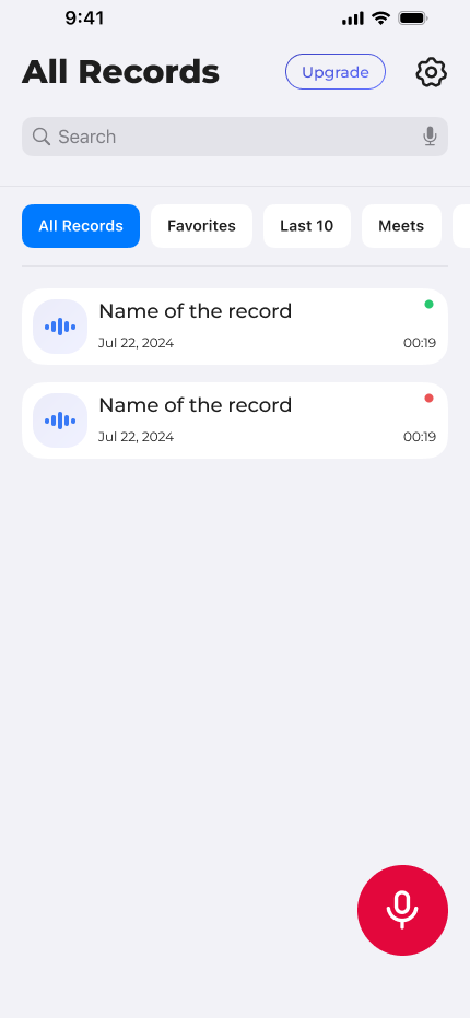 Memo Ai App Home Page